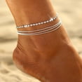 thumbnail image 3 of Women Anklet Creative Fashion Simple Anklet Charm Bracelet Beach Anklet, 3 of 10