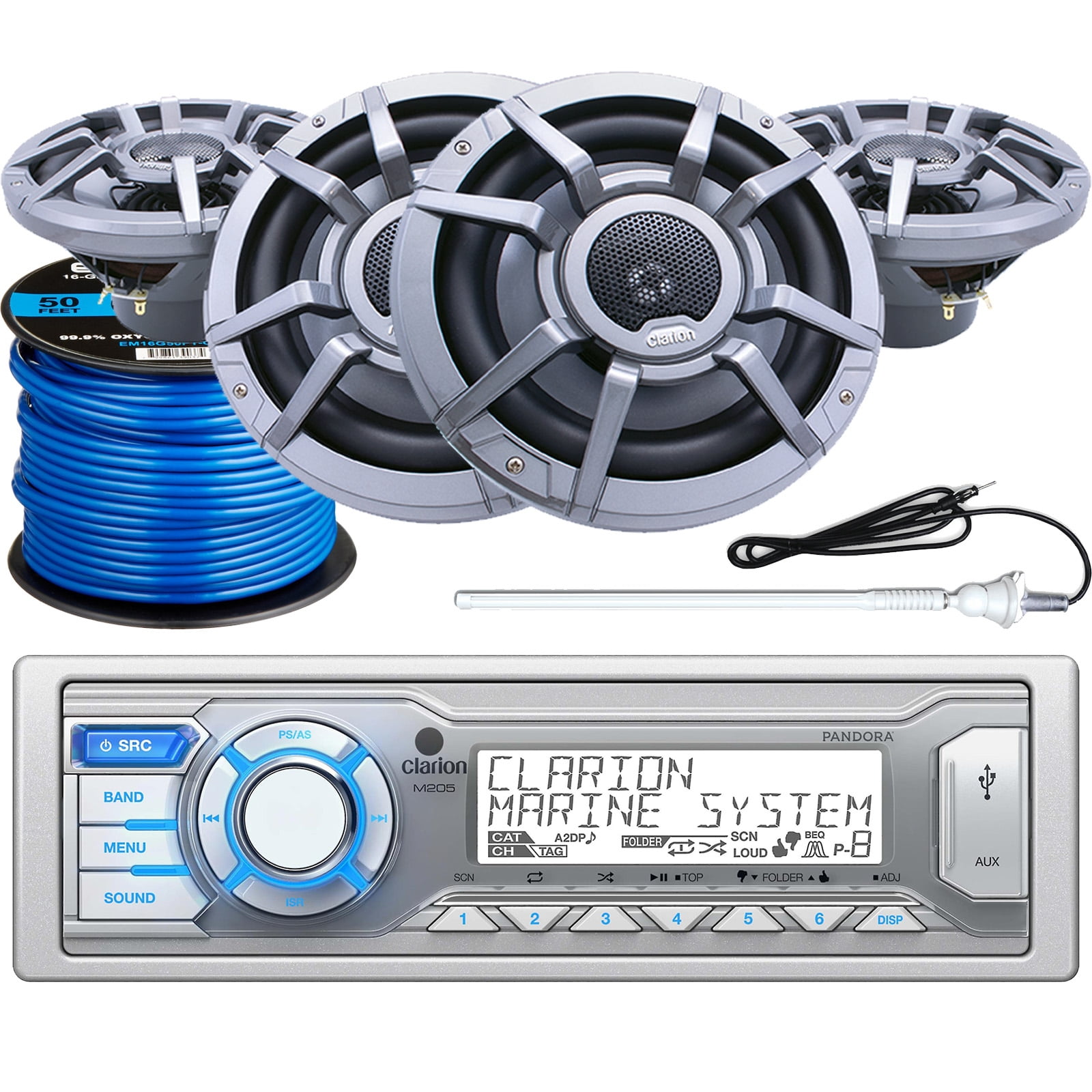 marine radio and speakers walmart