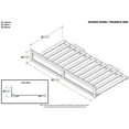 thumbnail image 2 of AFI Twin / Full Transitional Raised Panel Solid Wood Trundle in Walnut, 2 of 2