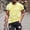 Yellow, variant on Wavsuf Mens Shirts Crew Neck Tie-Dye Summer Green T-Shirts Size M