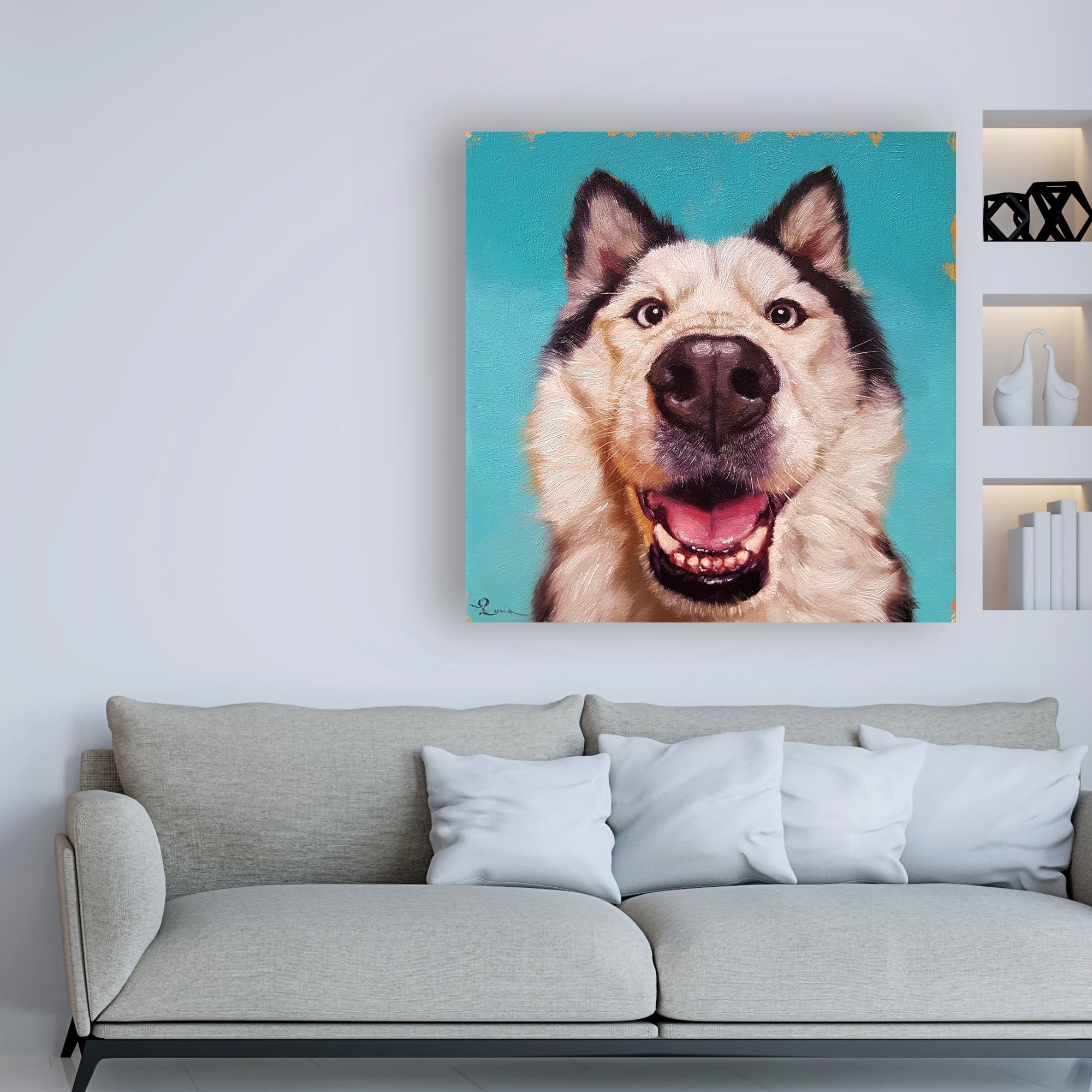 Trademark Fine Art 'Follow Your Nose 10' Canvas Art by Lucia Hefferna