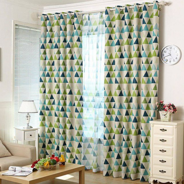 Rideau Occultant Triangulaire pour Fenêtre Tissu Épaissi Rideaux pour Enfants Rideaux Draperies de Rideau Rideaux Rideaux de Chambre Oeillets