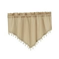 thumbnail image 5 of yotijay 2xValance Triangle for Window Treatment Tier Curtain for Kitchen Cafe Basement Beige, 5 of 9