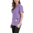 thumbnail image 5 of ​​Athletic Shirts Women, UV Protection Machine Washable Quick Dry Purple (L)​​, 5 of 5