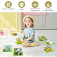 thumbnail image 2 of Rompecabezas de madera para niños de 2 a 5 años Rompecabezas para niños pequeños 9 piezas Juego de juguetes educativos de aprendizaje preescolar Rompecabezas de animales para niños y niñas de 2 3 4 a, 2 of 5