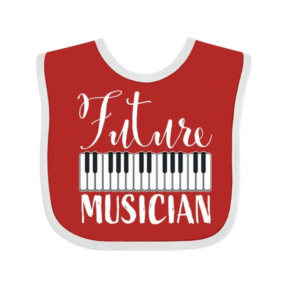 Inktastic Future Musician Piano Music Boys or Girls Baby Bib