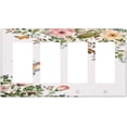 thumbnail image 1 of Bird Floral Green Leaves Hummingbird Quad Rocker Light Switch Plates Outlet Covers Decorative Electrical Wall Plate Receptacle Switchplate Decorate Plug Cover For Bathroom Kitchen 8 * 4.5 Inch, 1 of 5