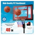 thumbnail image 4 of Portable Basketball Hoop, 5 FT to 10 FT Adjustable Basketball Goal with 10 Heights, All Weather Basketball Stand System with Weight Bag & Wheels, for Youth Adult, Indoor Outdoor Pool, Court, 4 of 9