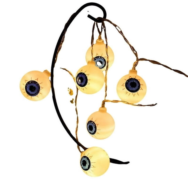 2 Meters 10LED Light Spooky LED Lights Horror Themes Adjustable Light Bat Ghost Pumpkin Shapes Halloween Decor