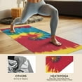 thumbnail image 4 of Colorful Tie Dye Pattern Hot Yoga Mat Towel Non Slip for Hot Yoga - Quick-Drying Yoga Mat Cover with 4 Corner Pockets with Travel Bag - Hot Yoga Towel Non Slip Grip Moisture Wicking Sweat 70"x26", 4 of 6
