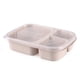 thumbnail image 5 of Advancent Recipiente de comida de paja de trigo de alta calidad, 1 unidad, horno microondas, contenedor de almacenamiento de alimentos para estudiantes y beige 2piezas Advancent CBP045720, 5 of 5
