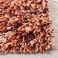 thumbnail image 4 of Safavieh Rio Shag Collection SG960P Handmade 1-inch Thick Area Rug, 3' x 5', Rust / Ivory, 4 of 5