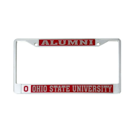 Desert Cactus Ohio State University Alumni Metal License Plate Frame for Front Back of Car Officially Licensed OSU Buckeyes