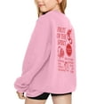 thumbnail image 2 of HUITKMM Girls Winter Warm Casual Crewneck Pullover Hoodie Soft Comfortable Daily Wear with Sneakers for Kids Age 3-14 Years, 2 of 6