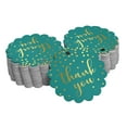 thumbnail image 1 of Inkdotpot Pack Of 100 Thank You Bridal Shower Favor Paper Tags Craft Real Gold Foil Hang Tags, 1 of 6
