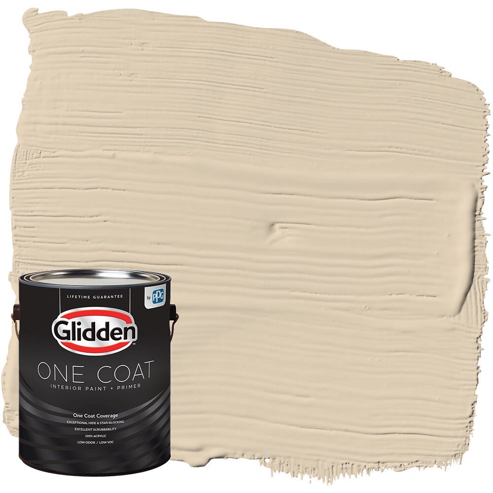 Glidden One Coat Interior Paint and Primer, Seriously Sand / Beige, 1