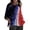 Multicolour#9527, variant on BOOMNY Independence Day Women's 3/4 Sleeve Tshirts Patriotic Usa Flag Sequins Striped Graphic 4Th Of July Summer Tees for Women