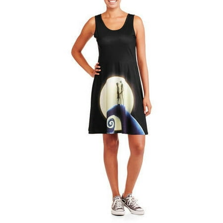Juniors' Graphic Skater Dress - NIGHTMARE BEFORE CHRISTMAS