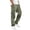 White, variant on Sorvello Men's Cargo Pant With Pockets Drawstring Elastic Waistband Lightweight Casual Workout Jogger for Men Fall Daily Work Sports Pant Gray L