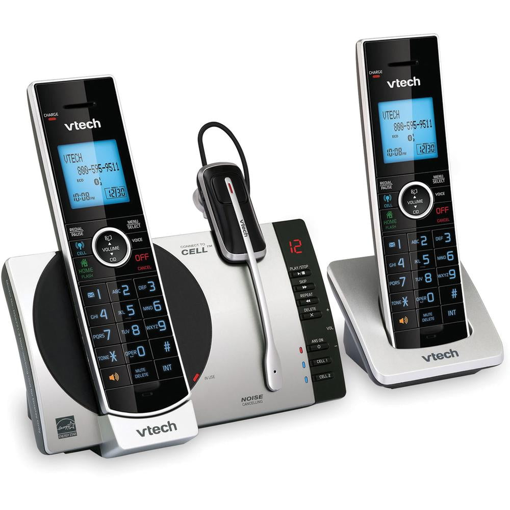 送料無料VTech DS6771-3 DECT 6.0 Expandable Cordless Phone with Connect to Cell, Siri and Google Now Access, Silver/Black, 2 Handsets and 1 Cor並行輸入 Handsets No Best Buy: VTech DS6771-3 DECT 6.0 Expandable Cordless