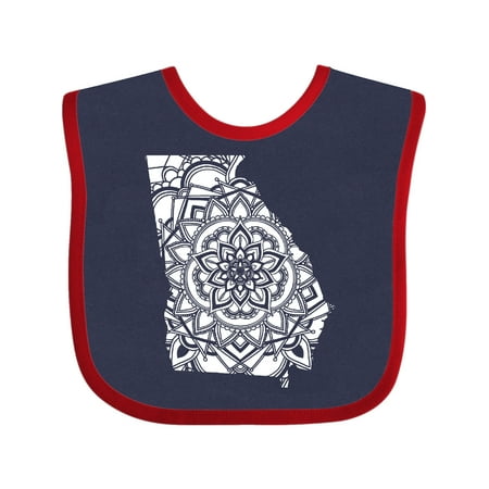 

Inktastic Georgia Silhouette Mandala Gift Baby Boy or Baby Girl Bib