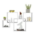 thumbnail image 2 of Danya B. Blocchetto Intersecting Cubes Wall Shelf Unit - Horizontal or Vertical - White, 2 of 11