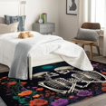 thumbnail image 3 of Colorful Area Rug 2x3, Gothic Rugs for Entryway Bedroom Living Room, Skull Indoor Door Mat, Machine Washable Rug, Non Slip Soft Low Pile Home Decor Carpet T6&-283, 3 of 7