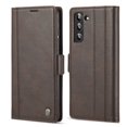 thumbnail image 2 of SaniMore for Samsung Galaxy S23 2023 Case, PU Leather Magnetic Flip Folio Shell with Card Holders RFID Blocking Kickstand Shockproof TPU Magnetic Closure Business Cover For Galaxy S23, Coffee, 2 of 9