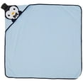 thumbnail image 2 of Hudson Baby Infant Boy Cotton Animal Face Hooded Towel, Mr Penguin, One Size, 2 of 4