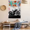 thumbnail image 2 of Manly Decor Wall Hanging Tapestry, motorcycle and abstract circle shapes ornament urban modern life clubs party, Bedroom Living Room Dorm Accessories, 40 X 60 Inches, by Ambesonne, 2 of 5