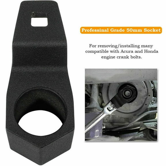 1/2 Drive 50mm Fit For Honda Acura Crank Pulley Tool Harmonic Damper Holder