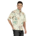 thumbnail image 3 of Inkmeso Printed Hawaiian Casual Button-Down Shirt For Men's Half Sleeve Beach Holiday Shirt, 3 of 7