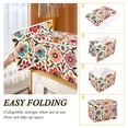 thumbnail image 2 of Yayeee Collapsible Storage Bin with Lid Fabric Closet Decorative Basket with Handles, Colorful Flowers, 2 of 7