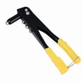 thumbnail image 4 of Heavy Duty Riveter Riveting Machine with 4 Rivet Machine Nozzles and 1 Wrench Hand Tools Rivet Nut Tool Orange, 4 of 8