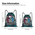 thumbnail image 2 of Goofa Monster High Print Drawstring Backpack Bag Sport Gym Sackpack Cinch Bags Drawstring Bags Draw String Sport Bag-Medium, 2 of 6