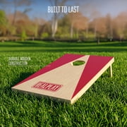 Realplay Cornhole Board Set – Wooden Corn Hole Game with 2 Boards & 8 Bean Bags, Portable Bean Bag Toss Outdoor Games for Adults and Family