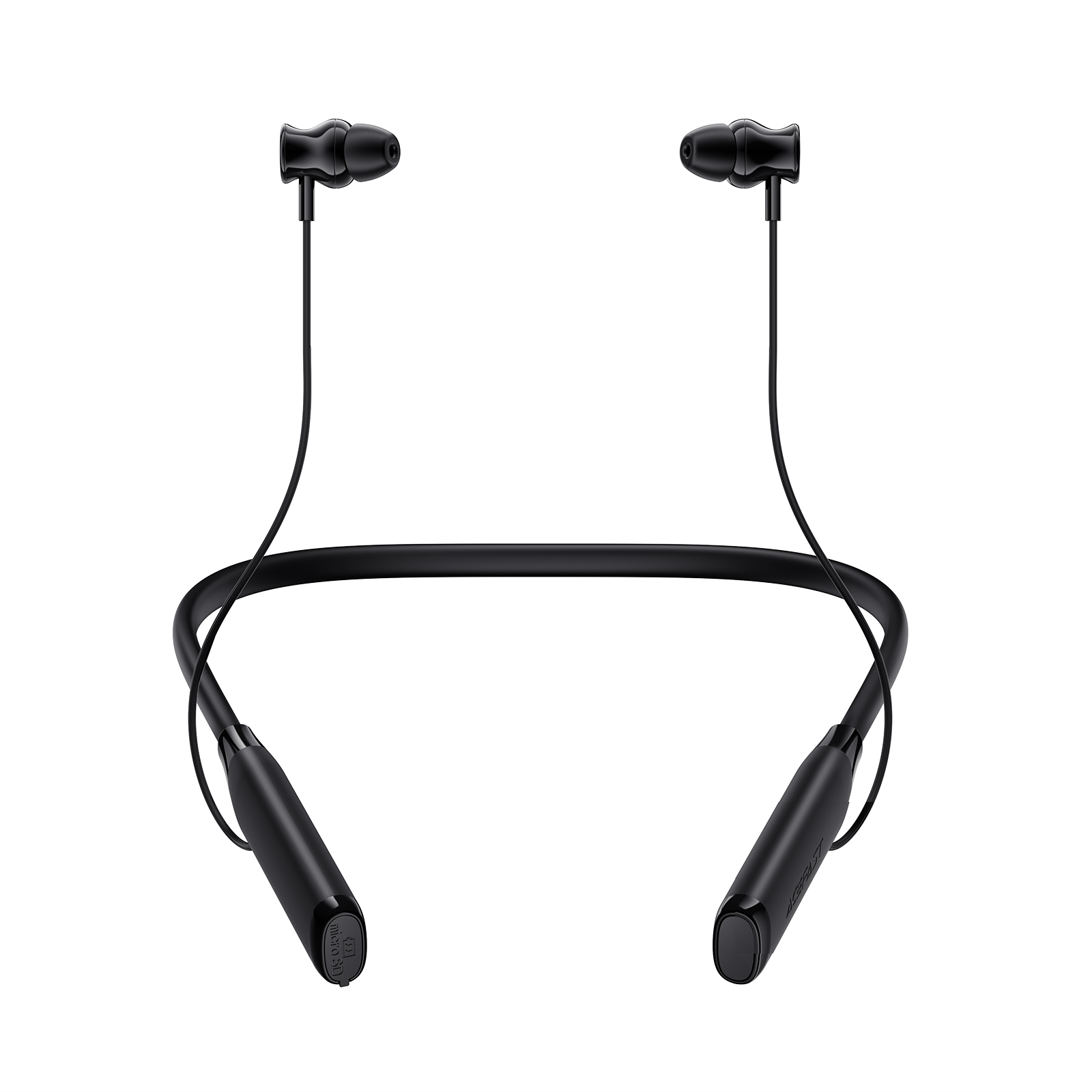 ACEFAST Neckband Bluetooth Earphones with LED Display,160H Ultra-Long Battery Life, Bluetooth 5.4 & TF Card Support for Game Sport Work