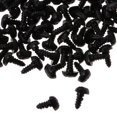 thumbnail image 2 of 100 piezas de perro anmial, de seguridad negra para muñeca de oso animal, manualidades para bricolaje 12x15mm SM SunniMix Nariz de seguridad de plástico, 2 of 8