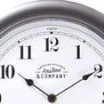 thumbnail image 4 of FirsTime & Co.® Nickel Homestyle Wall Clock, Modern, Analog, 12 x 2 x 12 in, 4 of 5
