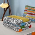 thumbnail image 5 of Homewish Contemporary Striped Zipper Twin Comforter Sets with Fitted Sheet and 2 Pillowcases, Colorful Silver Zipper Bedding Set, 5 of 7