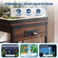 thumbnail image 6 of Fish Tank Stand with Power Outlet, 20-37 Gallon Aquarium Stand with 2-Tier Storage Shelves, Heavy Duty Breeder Turtle Terrarium Stand Rack for Home Office, 30" L x 13.4" W x 29" H, 6 of 7