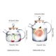 thumbnail image 2 of Jarra de agua fría de vidrio transparente con alto contenido de borosilicato, jarra fría for refrigerador, tetera for jugo y té de hierbas, 2 of 5