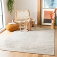 thumbnail image 3 of SAFAVIEH Tulum Merletta Moroccan Geometric Area Rug, 5' x 5' Square, Ivory/Grey, 3 of 8