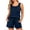 Navy, variant on Stamzod Women 2 Piece Shorts Set 2026 Casual Summer Cruise Outfits Loose Fit Sleeveless Sweatsuit Matching Lounge Sets Wine XL
