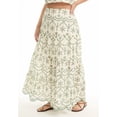 thumbnail image 4 of June & Vie Women's Plus Size Eyelet Scalloped Hem Maxi Skirt, 4 of 4