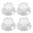 thumbnail image 2 of 4pcs Clear Bell Control Knobs Guitar Knobs for Guitar, 2 of 9