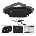 thumbnail image 1 of Cangurera Riñonera Deportiva Impermeable Xtellar negro, 1 of 3