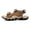 Khaki, variant on Men's Breathable Mesh Sport Sandals, Adjustable Tan Outdoor Hiking Shoes