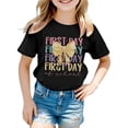 thumbnail image 1 of Kureaily Stylish Girls Tops For Everyday Wear Loose Fit Tees & Shirts For Ages 3 16 Perfect For Spring And Summer Easy To Clean Great For, 1 of 4