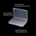 thumbnail image 3 of xxClear Storage Box with Hinged Lid Plastic Stackable Rectangle Organizer Container for Beads Jewelry Small Items Art Craft Projects, 3 of 6